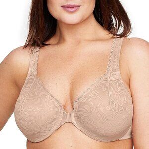 Glamorise Elegance Stretch Lace Front Close Wonderwire Bra 9245 46B